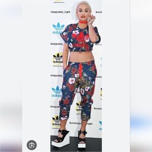 Adidas Rita Ora floral pants